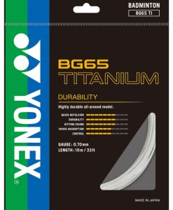 Yonex BG65Ti 0.70mm Badminton Set