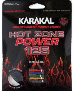 Karakel Hot Zone Power 1.25 17 Squash String Set